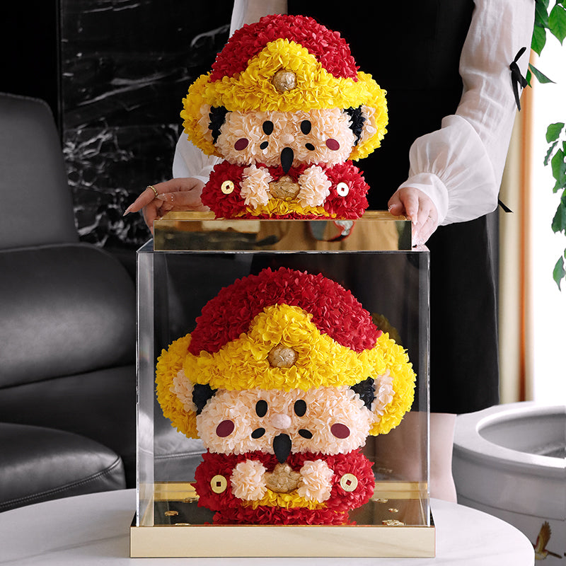 God Of Wealth Preserved Flowers Box 💰
