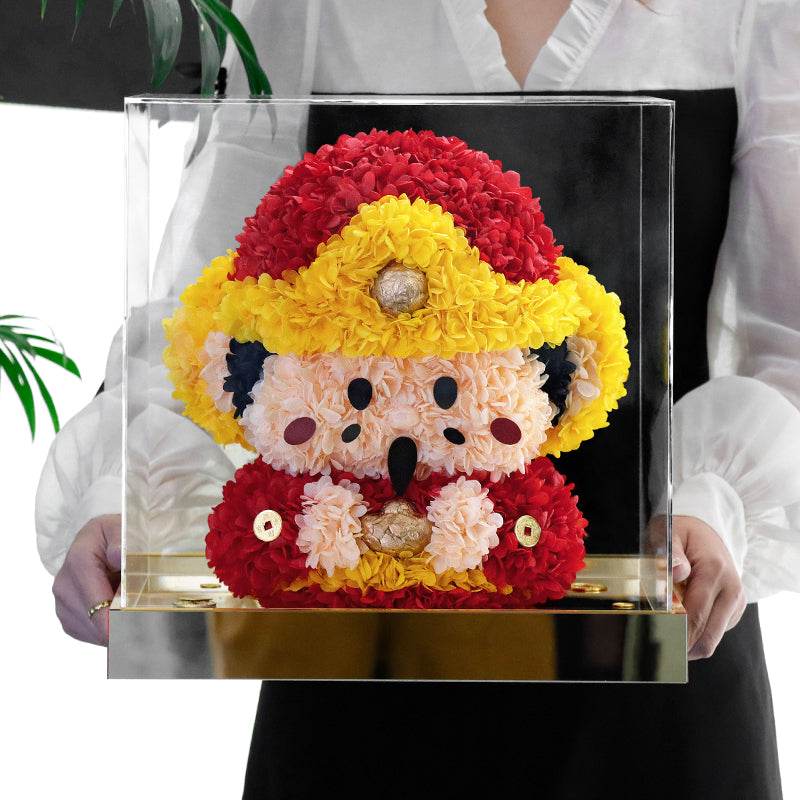 God Of Wealth Preserved Flowers Box 💰