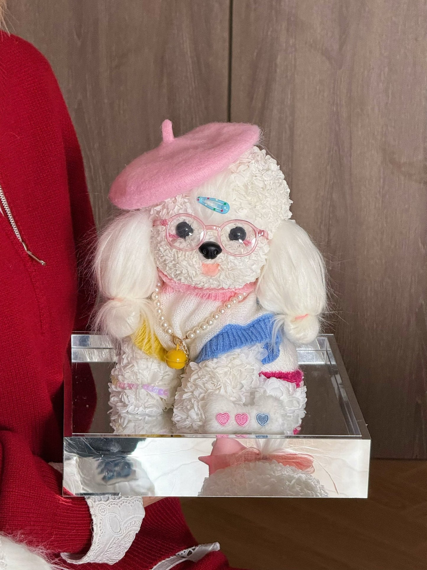 Pink Hat 👒 Puppy Love Preserved Flowers Box 🇸🇬 SG In Stock