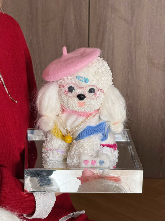 Pink Hat 👒 Puppy Love Preserved Flowers Box 🇸🇬 SG In Stock