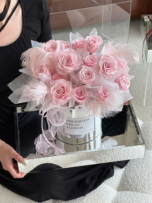 Ecuador Preserved Roses Fur Gift Box 🇸🇬 SG In Stock