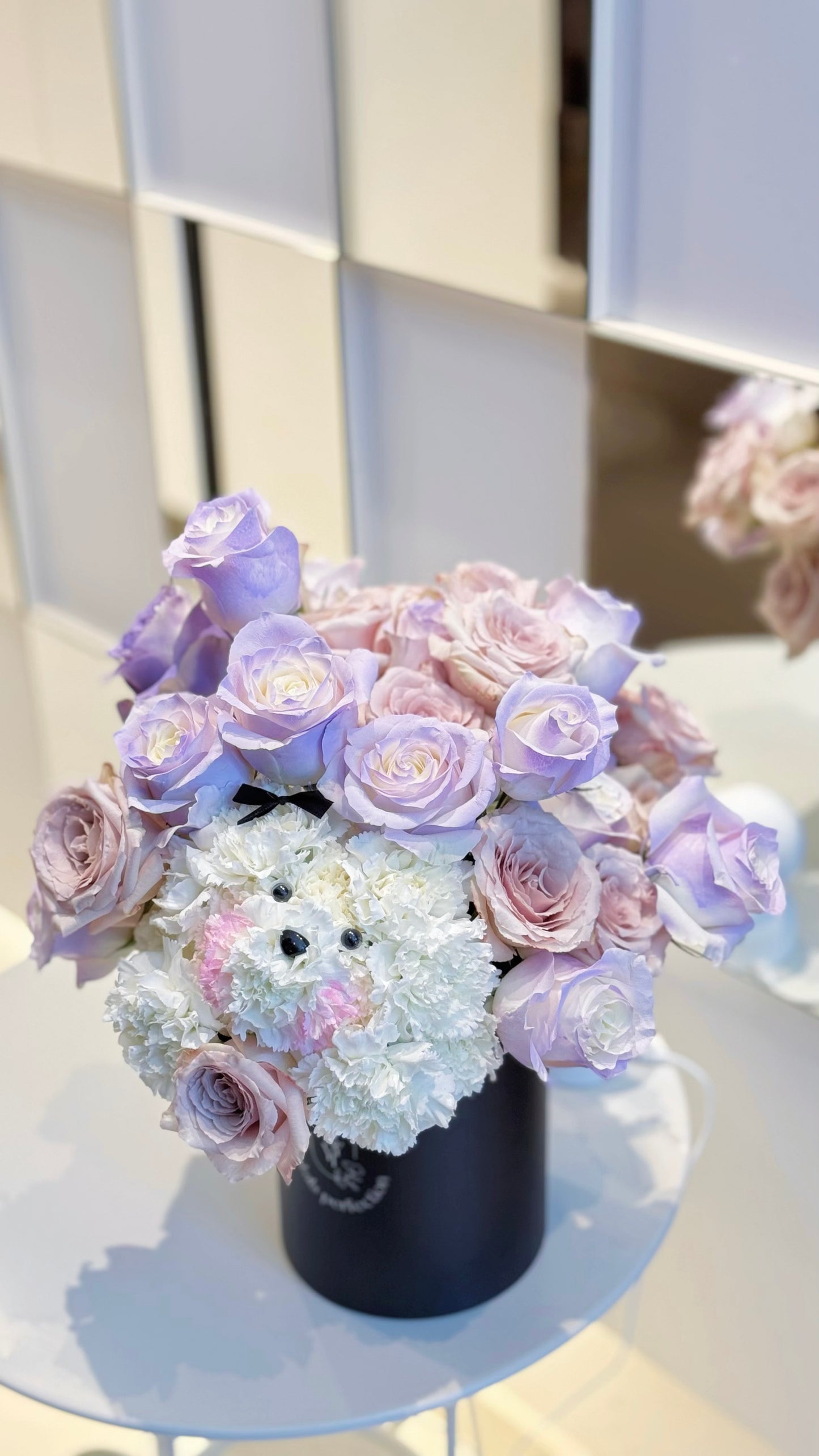 Puppy Love Fresh Roses Box