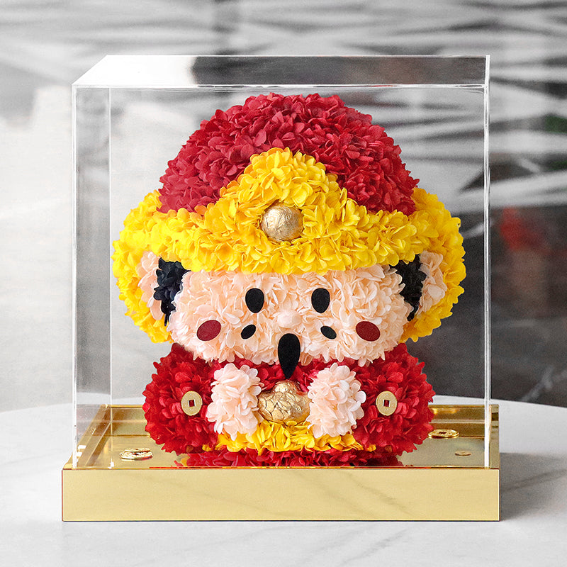 God Of Wealth Preserved Flowers Box 💰