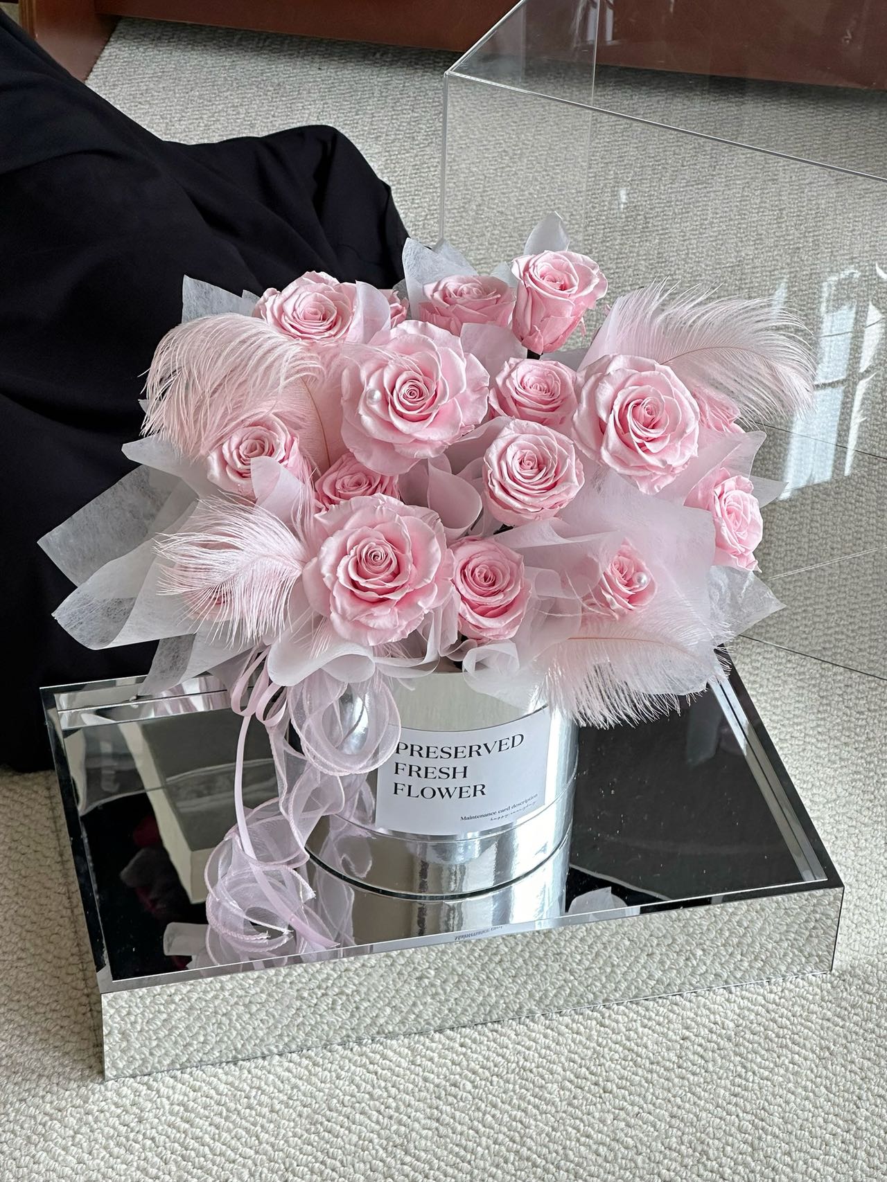Ecuador Preserved Roses Fur Gift Box 🇸🇬 SG In Stock