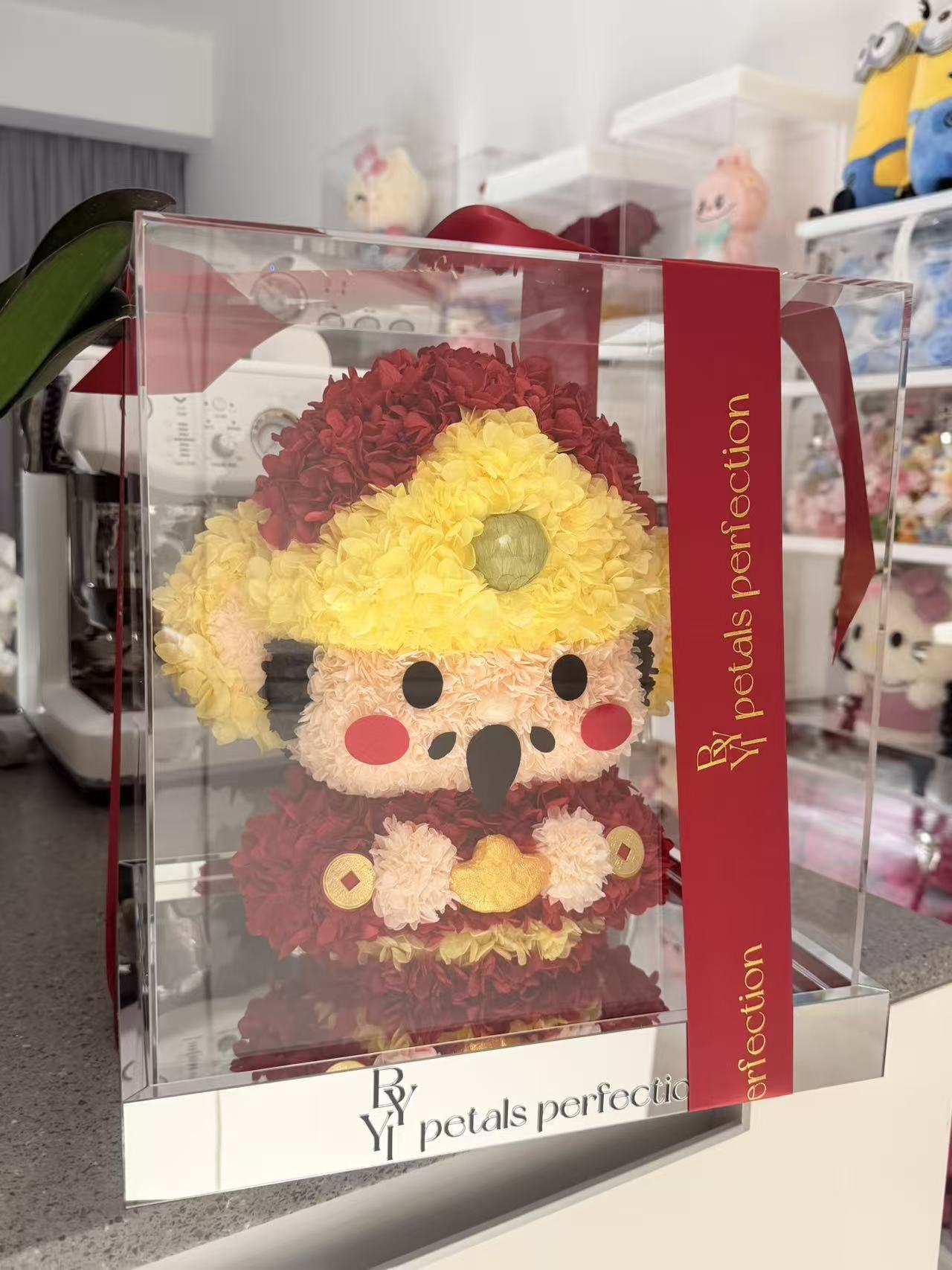 God Of Wealth Preserved Flowers Box 💰