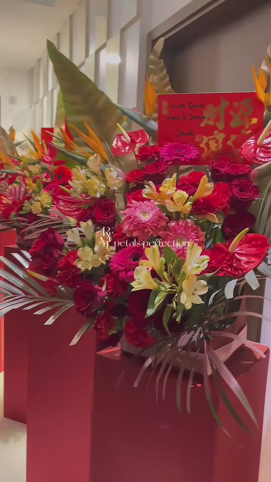 Business Grand Opening Ceremony Flowers Stand Single Size